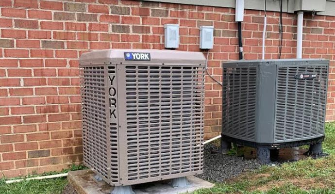 An installed ac
