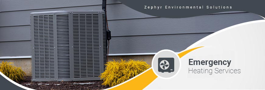 Banner of emergency heating service