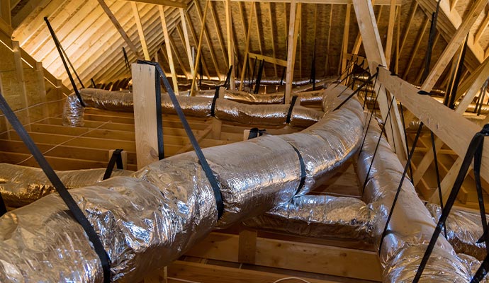 Installed duct