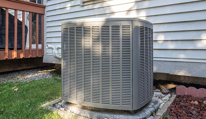 Installed AC outdoor unit